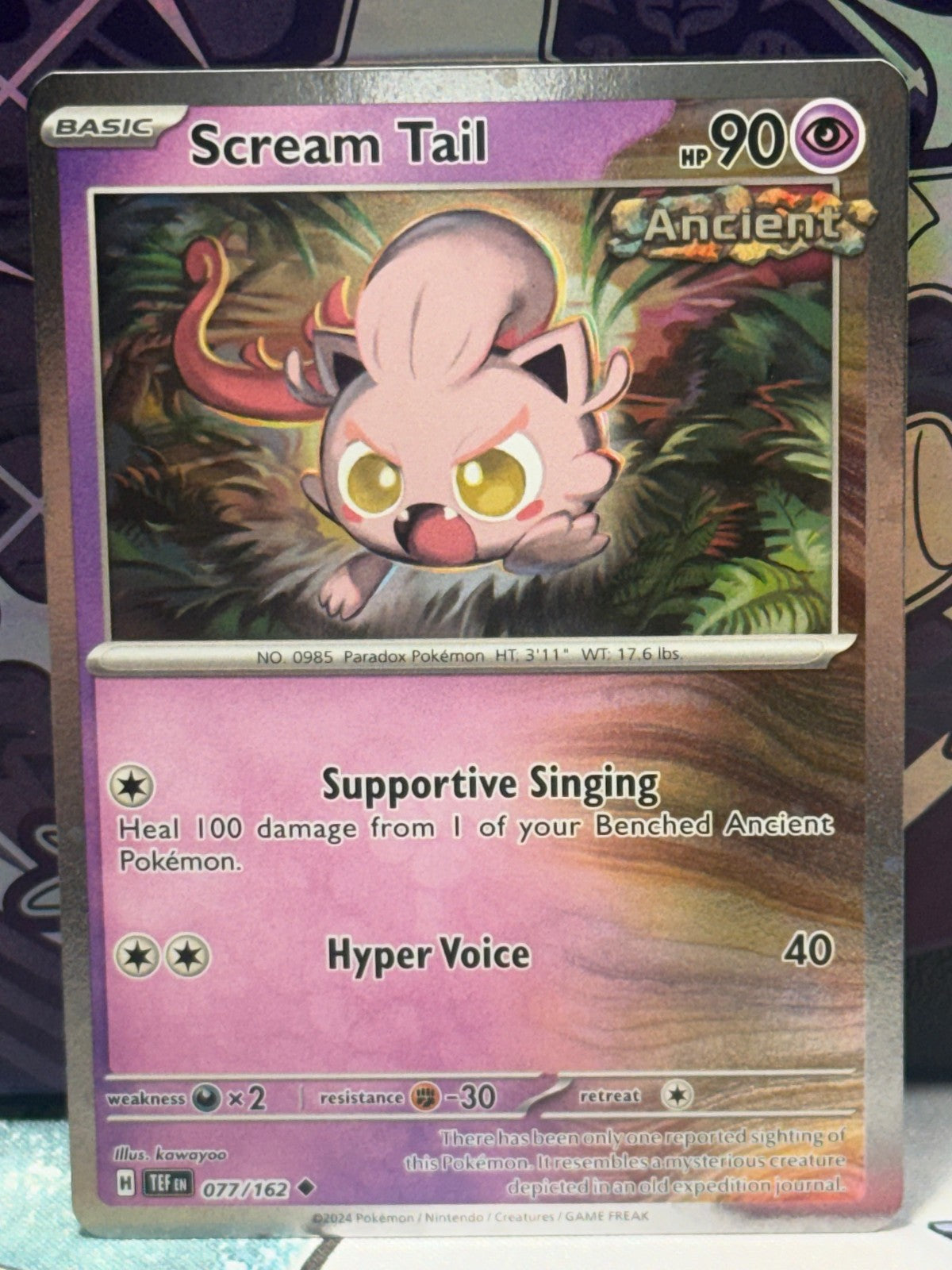 Scream Tail - Temporal Forces (Cosmos Holo Promo) - 077/162