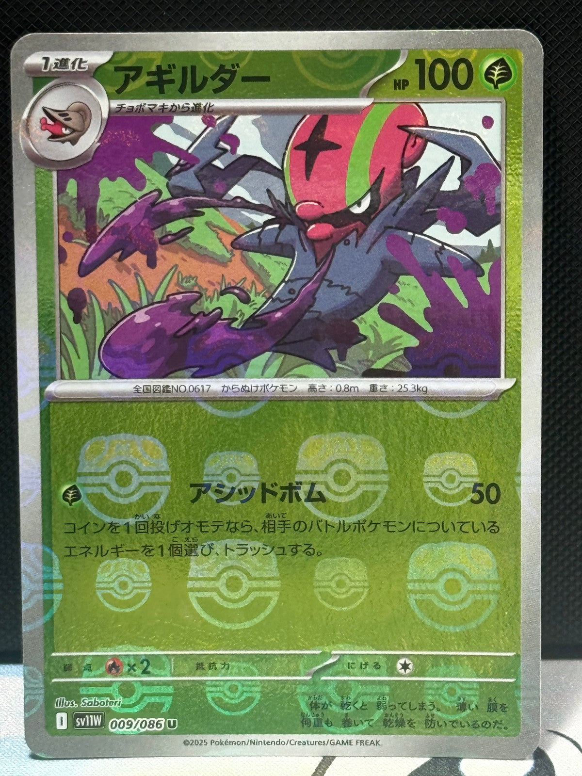 Accelgor (Masterball) - White Flare - 009/086 - Japanese