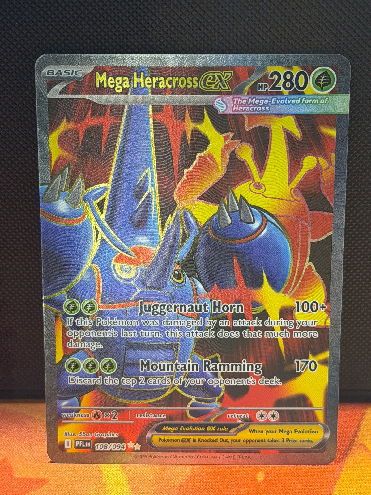 Mega Heracross EX - 108/094 - Phantasmal Flames