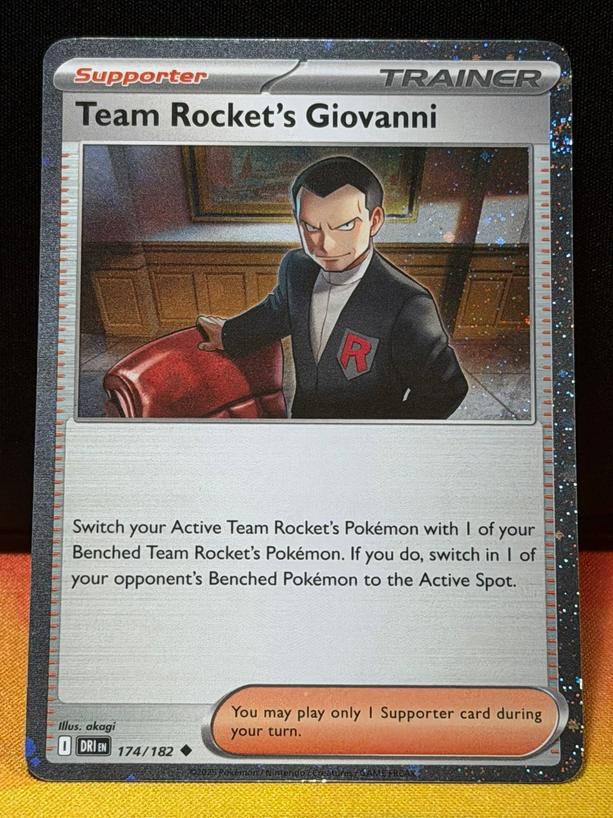 Team Rocket's Giovanni - 174/182 - Cosmos Holo