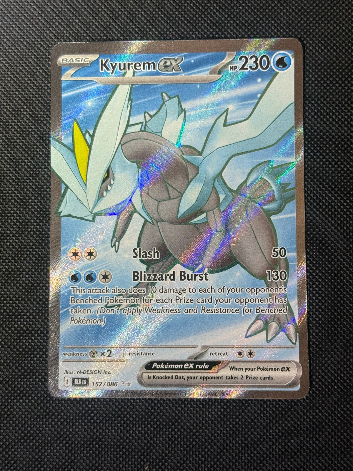 Kyurem EX - 157/086 - Black Bolt - Holo