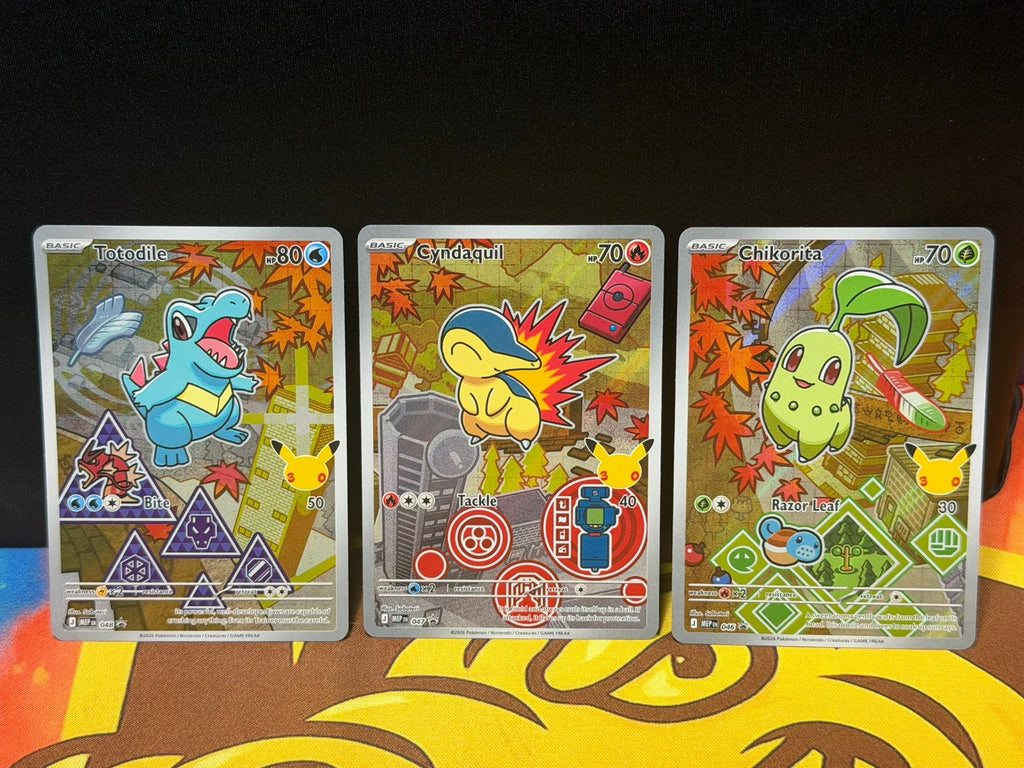 Johto First Partners Promo Set - MEP046 MEP047 MEP048