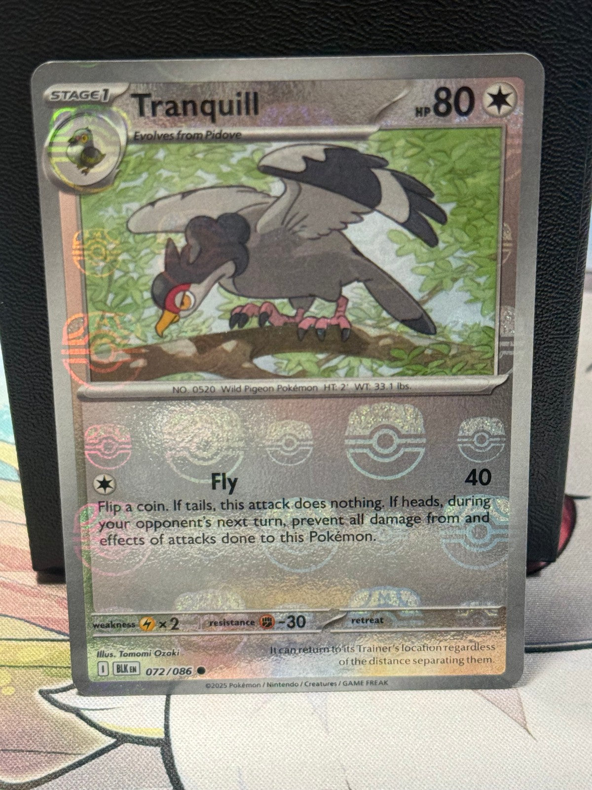 Tranquill (Masterball) - 072/086 - Black Bolt