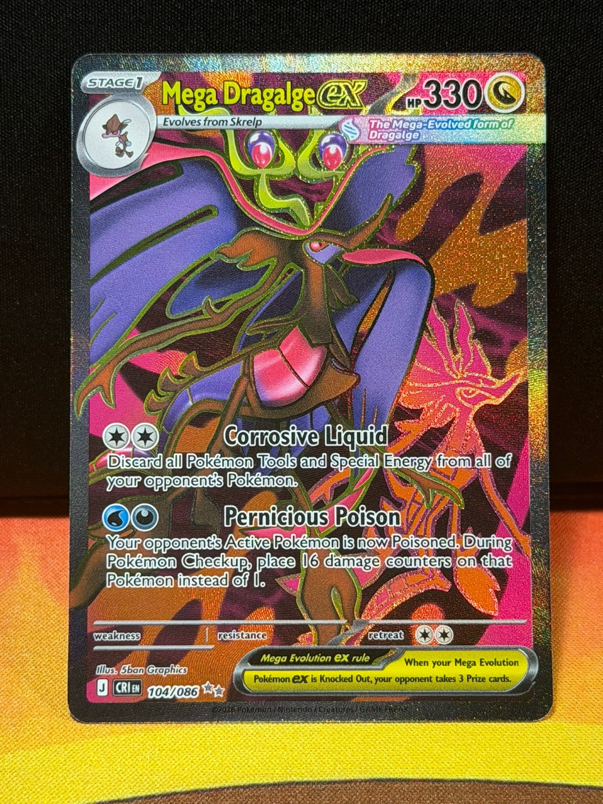 Mega Dragalge EX - 104/086 - Chaos Rising